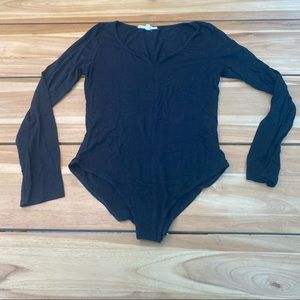 Black long sleeve bodysuit